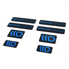 Maxton Design sada 3D samolepek 8 ks, barva: černá / modrá