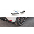 Maxton Design "Racing durability" difuzory pod zad. nárazník s křidélky pro Toyota GR Yaris Mk3, plast ABS bez povrchové úpravy, s červenou linkou