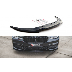 Maxton Design spoiler pod přední nárazník ver.1 pro BMW řada 7 G11, černý lesklý plast ABS