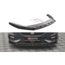 Maxton Design spoiler pod přední nárazník ver.2 pro Seat Leon FR Mk4, černý lesklý plast ABS