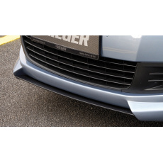 Rieger lipa pod přední nárazník Rieger pro Volkswagen Golf 6 3-dvéř., 5-dvéř., kabriolet, plast ABS s povrchovou úpravou Carbon-Look