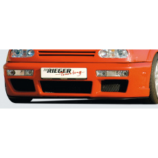 Rieger přední nárazník pro Volkswagen Golf 3 3-dvéř., 5-dvéř., combi, kabriolet, plast ABS bez povrchové úpravy, s žebrováním, s výřezy pro blinkry a mlhová světla