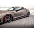 Maxton Design difuzory pod boční prahy ver.2 pro Audi e-tron GT / RS GT Mk1, černý lesklý plast ABS