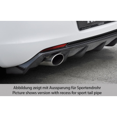 Rieger vložka zadního nárazníku pro Opel Astra J 5-dvéř., hatchback před faceliftem, plast ABS s povrchovou úpravou Carbon-Look, pro orig. koncovku vlevo