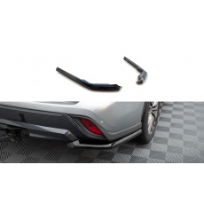 Maxton Design boční difuzory pod zadní nárazník pro Toyota Highlander Mk4, černý lesklý plast ABS