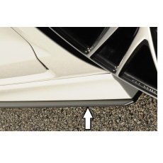 Rieger spoiler pod boční práh mont. strana levá pro Volkswagen Golf 7 vč. GTD, R 3-dvéř., 5-dvéř. před faceliftem, r.v. 06/13-12/16, 10/12-12/16, 12/13-12/16, plast ABS bez povrchové úpravy