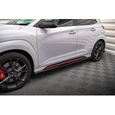 Maxton Design difuzory pod boční prahy pro Hyundai Kona N Mk1, černý lesklý plast ABS