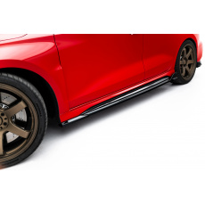 Maxton Design difuzory pod boční prahy ver.2 pro Audi RS3 8Y, 8Y Facelift, černý lesklý plast ABS, Sedan