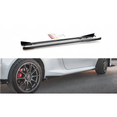 Maxton Design "Racing durability" difuzory pod boční prahy s křidélky pro Toyota GR Yaris Mk3, plast ABS bez povrchové úpravy