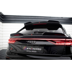 Maxton Design spodní prodloužení spoileru 3d pro Audi RSQ8 Mk1 Facelift, černý lesklý plast ABS