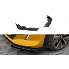 Maxton Design rohové spoilery pod přední nárazník pro Peugeot 208 GT Mk2, černý lesklý plast ABS
