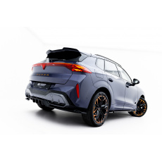 Maxton Design spoiler pod zadní nárazník s žebrováním v.2 pro Cupra Terramar Mk1, černý lesklý plast ABS