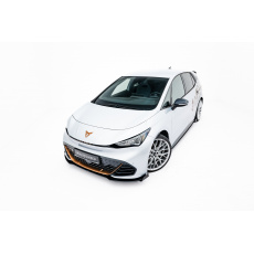 Maxton Design "Street Pro" spoiler pod přední nárazník s křidélky pro Cupra Born Mk1, plast ABS bez povrchové úpravy, s červenou linkou