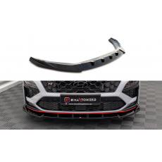 Maxton Design spoiler pod přední nárazník ver.2 pro Hyundai Kona N Mk1, černý lesklý plast ABS