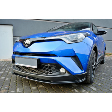 Maxton Design spoiler pod přední nárazník ver.1 pro Toyota C-hr, černý lesklý plast ABS