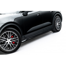 Maxton Design difuzory pod boční prahy pro Porsche Macan EV Mk1, černý lesklý plast ABS