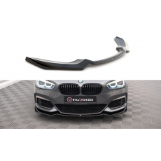 Maxton Design spoiler pod přední nárazník ver.2 pro BMW řada 1 F20- F21 Facelift, černý lesklý plast ABS