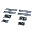 Maxton Design sada 3D samolepek 8 ks, barva: šedá / černá