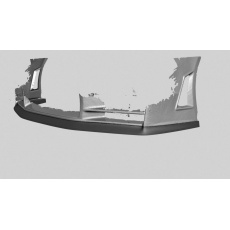 Maxton Design spoiler pod přední nárazník pro Nissan Skyline R34 Z-Type, černý lesklý plast ABS