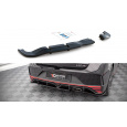 Maxton Design středový spoiler pod zadní nárazník s žebrováním pro Hyundai i20 N Mk3, carbon-Look