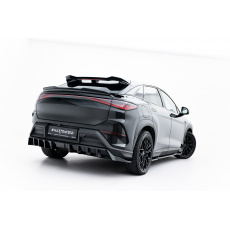 Maxton Design spoiler pod zadní nárazník s žebrováním pro BYD Sealion 7 Mk1, černý lesklý plast ABS