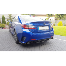 Maxton Design středový spoiler pod zadní nárazník bez žebrování pro Lexus RC, plast ABS bez povrchové úpravy