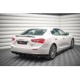 Maxton Design "Street Pro" difuzor zadního nárazníku pro Maserati Ghibli Mk3, plast ABS bez povrchové úpravy, s červenou linkou
