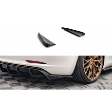 Maxton Design boční difuzory pod zadní nárazník ver.2 pro Tesla Model 3 Mk1, černý lesklý plast ABS