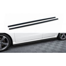 Maxton Design difuzory pod boční prahy pro Volkswagen Passat Mk7 (B7), černý lesklý plast ABS