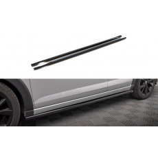 Maxton Design difuzory pod boční prahy pro Volkswagen Taigo Mk1 R-Line, černý lesklý plast ABS
