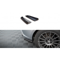 Maxton Design boční difuzory pod zadní nárazník pro Porsche Macan Mk1 Facelift 2, černý lesklý plast ABS
