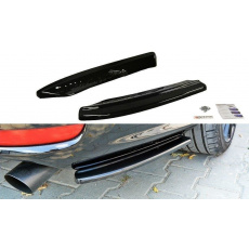 Maxton Design boční difuzory pod zadní nárazník pro Volvo V50, Carbon-Look