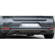 Rieger vložka zadního nárazníku s dvojitými žebry pro Volkswagen Golf 6 vč. GTD 3-dvéř., 5-dvéř., kabriolet, plast ABS s povrchovou úpravou Carbon-Look, pro dvojité koncovky na obou stranách
