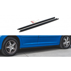Maxton Design difuzory pod boční prahy pro Peugeot 207, Carbon-Look