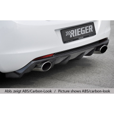 Rieger vložka zadního nárazníku (GBL-51316) pro Opel Astra J 5-dvéř., hatchback před faceliftem, plast ABS lakovaný do černé lesklé barvy