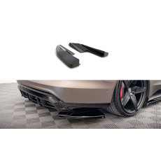 Maxton Design boční difuzory pod zadní nárazník ver.1 pro Audi e-tron GT / RS GT Mk1, černý lesklý plast ABS
