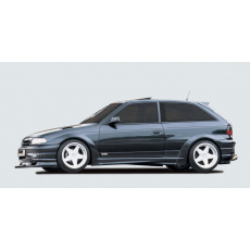 Rieger lem blatníku pro Opel Astra F 3-dvéř., hatchback, GFK (laminát), mont. strana levá