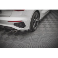 Maxton Design "Street Pro" boční difuzory pod zadní nárazník pro Audi S3 8Y, plast ABS bez povrchové úpravy, s červenou linkou