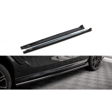 Maxton Design difuzory pod boční prahy pro BMW X6 M F96, plast ABS bez povrchové úpravy