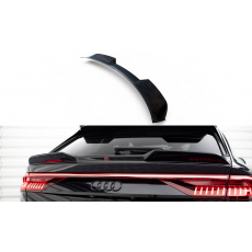 Maxton Design spodní prodloužení spoileru 3d pro Audi Q8 Mk1, černý lesklý plast ABS, S-Line