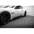 Maxton Design difuzory pod boční prahy pro Maserati Granturismo S Mk1, černý lesklý plast ABS