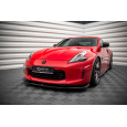 Maxton Design spoiler pod přední nárazník pro Nissan 370Z Facelift, černý lesklý plast ABS