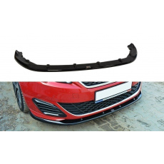 Maxton Design spoiler pod přední nárazník ver.2 pro Peugeot 308 Mk2 GTI, černý lesklý plast ABS