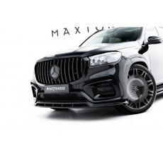 Maxton Design spoiler pod přední nárazník pro Mercedes GLS X167 AMG-Line Facelift, černý lesklý plast ABS