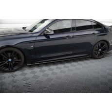 Maxton Design difuzory pod boční prahy pro BMW řada 4 F32, F33, F36, černý lesklý plast ABS, M-pack