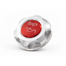 Forge Motorsport hliníkové víčko oleje pro Toyota Yaris GR, provedení: leštěný hliník/červená