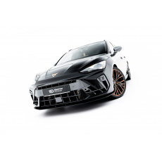 Maxton Design "Street Pro" spoiler pod přední nárazník pro Cupra Leon Facelift, plast ABS bez povrchové úpravy, Hatchback, s červenou linkou