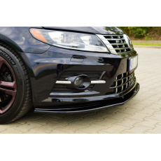 Maxton Design spoiler pod přední nárazník pro Volkswagen CC, černý lesklý plast ABS, R-Line