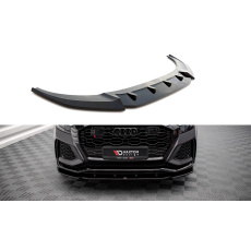 Maxton Design spoiler pod přední nárazník pro Audi RSQ8 Mk1, černý lesklý plast ABS