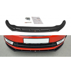 Maxton Design spoiler pod přední nárazník ver.2 pro Škoda Rapid, Carbon-Look